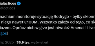 Ten klub chce może ZAOFEROWAĆ 100 MLN EURO za Rodrygo! Jednak nie Premier League!